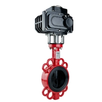 Дисковый поворотный затвор REON тип RSV81RED DN150 с электроприводом 220В