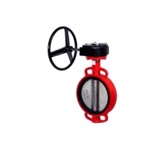 Затвор дисковый межфланцевый RIDVAL тип RVB 01 DN400 PN10/16, чугунный диск, с редуктором